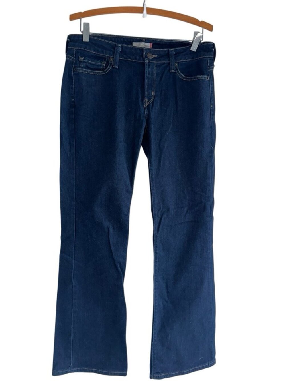 Levis 545 Jeans Womens 10M Low Rise Bootcut Dark Wash Denim Y2K Style Cowgirl